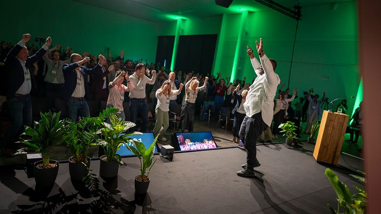 CityChangers dancing at the UF24 Opening Ceremony in Rotterdam
