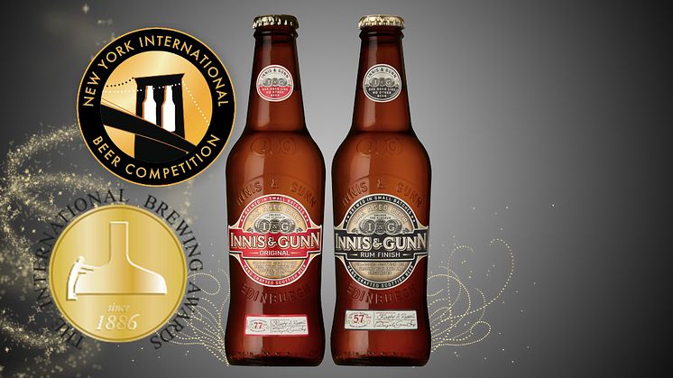 Innis & Gunn prisades på amerikansk och brittisk öltävling.
