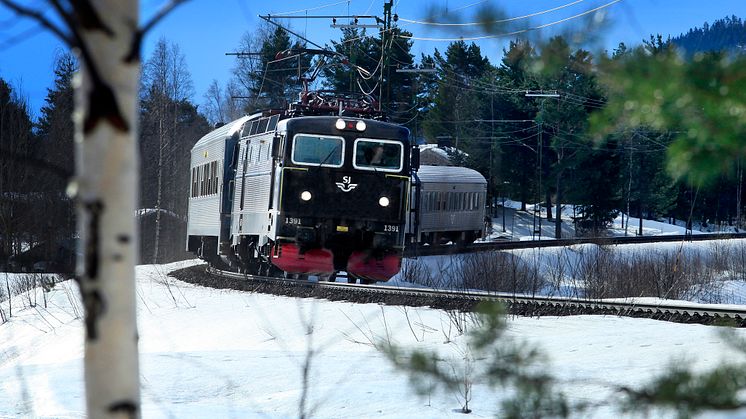 Nyårsresandet till Norrland går som tåget