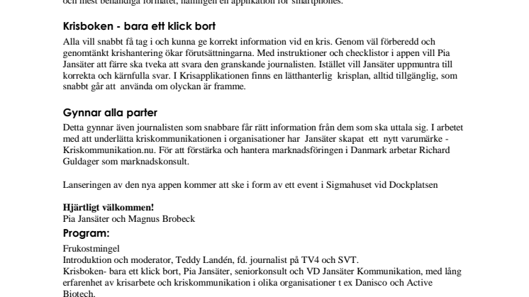 Hur (r)app(a) är företagen när krisen kommer?
