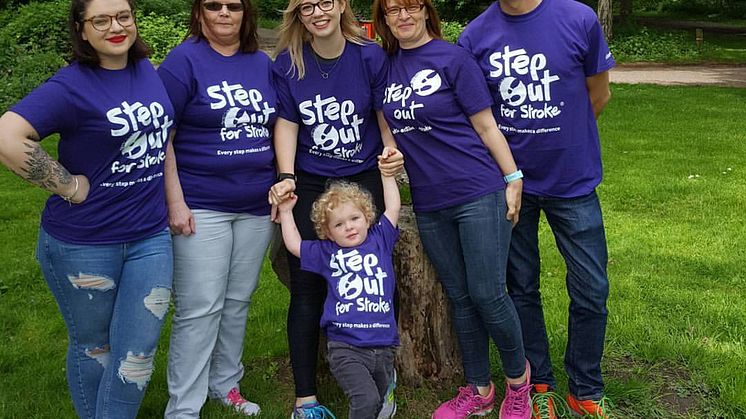 ​Survivors take a Step Out for Stroke in Rufford Abbey