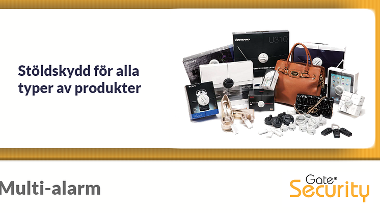 Multi-alarm: Stöldskydd för alla typer av produkter