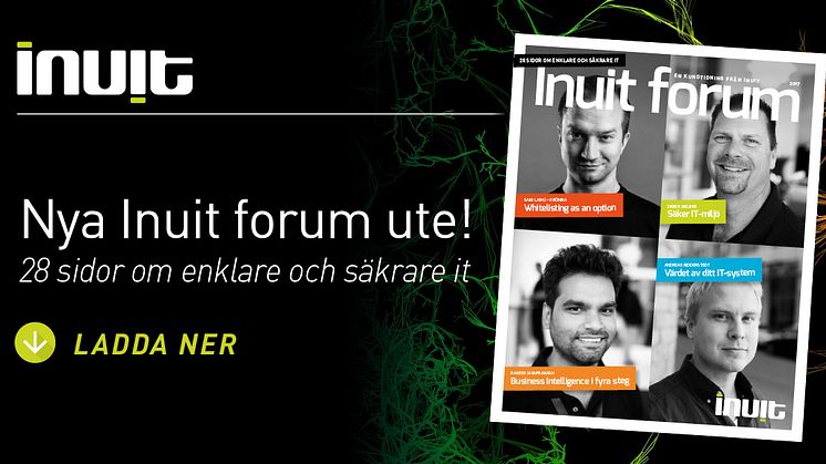 Upptäck nya kundtidningen Inuit forum 2017