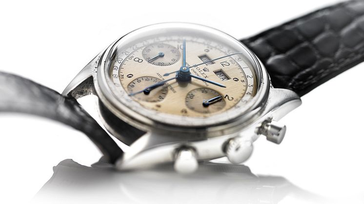 Rolex: Model Dato-Compax Chronograph "Jean-Claude Killy". Estimate: DKK 1 million.