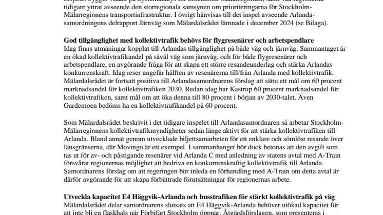 Mälardalsrådet_Synpunkter avseende Arlandasamordningens delrapport Väg och inför det fortsatta arbetet.pdf
