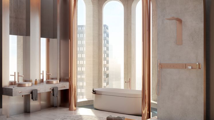 AXOR Suite washbasins and bathtub