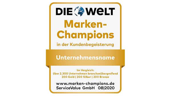 Starkes Image, hohe Reputation:  Deutschlands Marken-Champions 2020