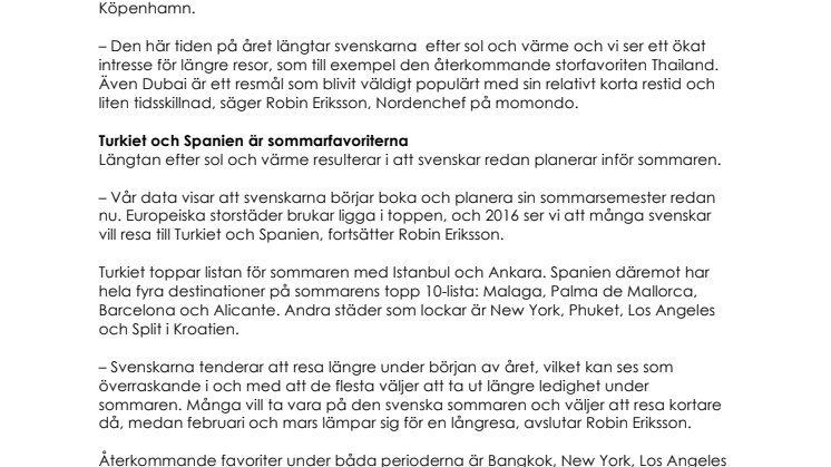 Hit reser svenskarna 2016 