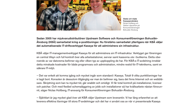 Kaseya ser till att kassorna på Coop i Bohuslän-Älvsborg fungerar