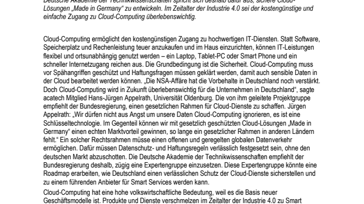 Internetdienste: Cloud-Marktplätze sind Grundlage für Smart Services
