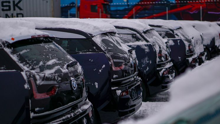 BMW i3 på kaia i Drammen