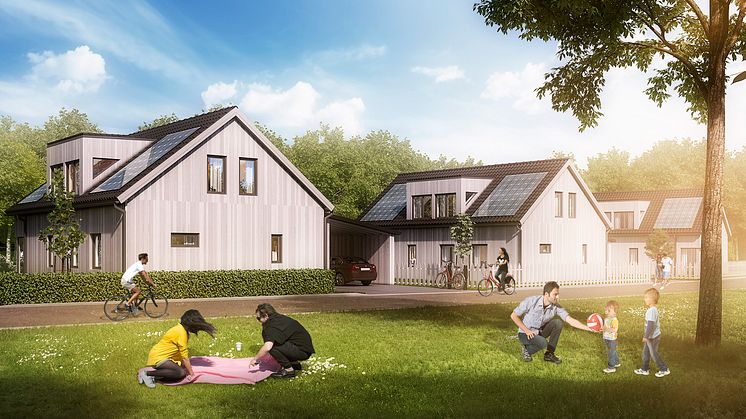 Riksbyggen bygger energisnåla ”solvillor” i Gårdsten