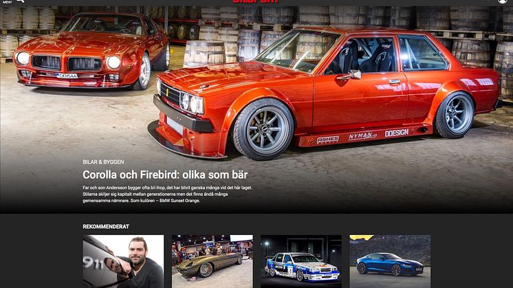 Bilsport startar plus-tjänst