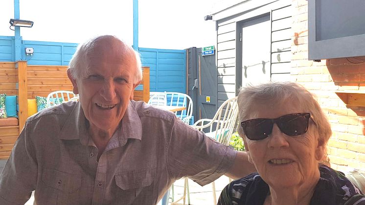 Rescued timeshare victim Dennis Costello with wife Eileen 