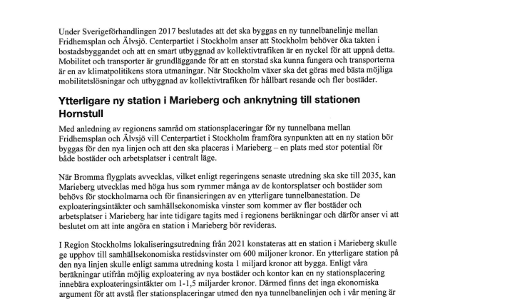 Svar på samråd tunnelbana Älvsjö - Centerpartiet - 220629.pdf