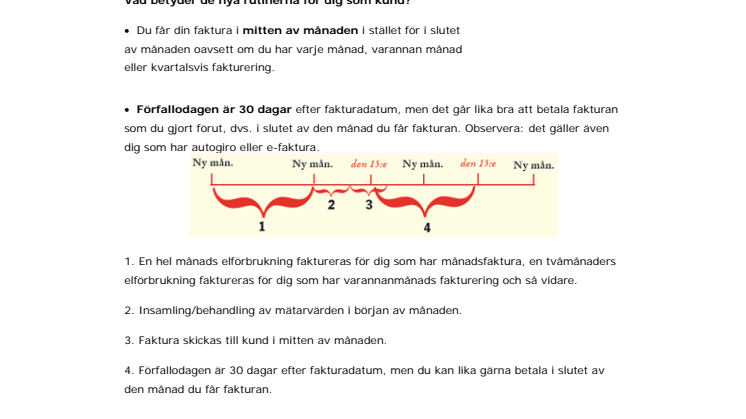 Nya rutiner för fakturering