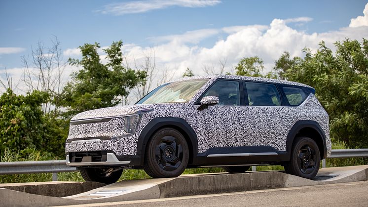 Kia EV9 udsættes for et omfattende testprogram under ekstreme forhold for at sikre kørekomfort og produktionskvalitet