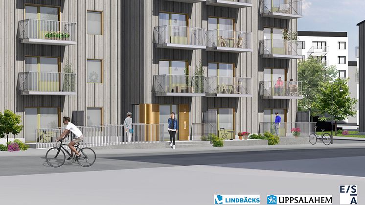 Lindbäcks bygger 99 hyreslägenheter i Bäcklösa åt Uppsalahem