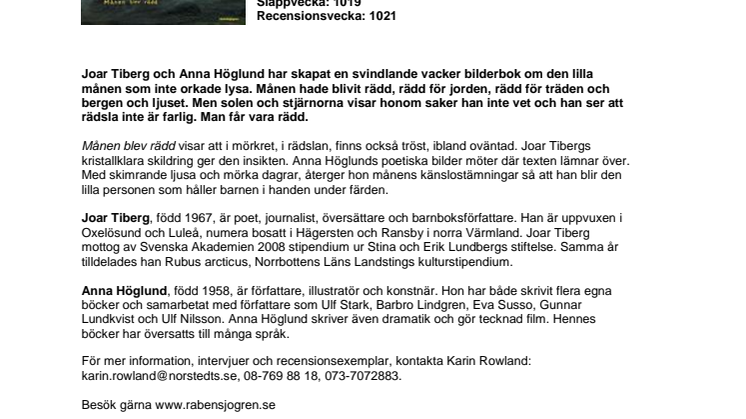 Kristallklar, kraftfull poesi och skimrande bilder i ny bilderbok av Joar Tiberg och Anna Höglund 