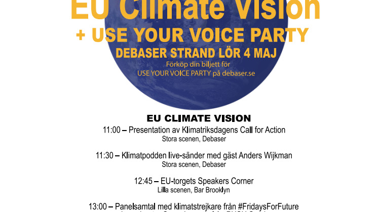 EU Climate Vision + USE YOUR VOICE 4 maj