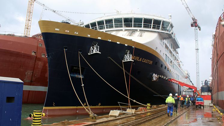 Havila Castor at Tersan shipyard