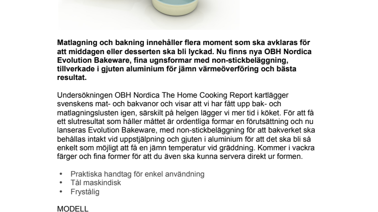 Evolution Bakeware – förgyll köket med fina bakformar med non-stick egenskaper 
