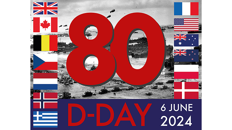 Logo of the D Day 80 commemorations - 6 June 2024