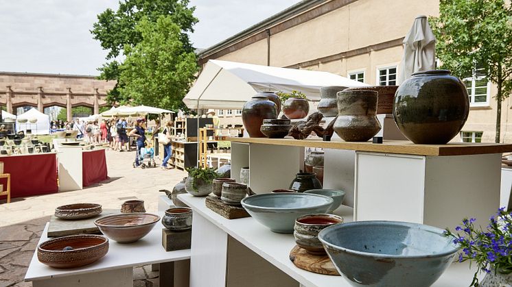 Keramikmarkt Leipzig im Grassi - Blick in den Innenhof