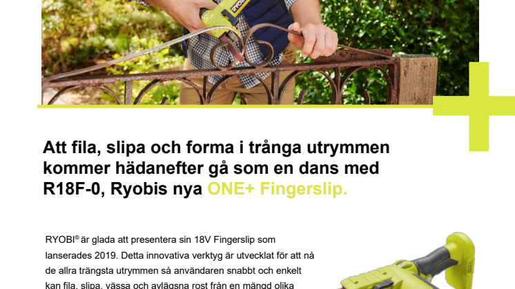 Efterlängtad sliphjälp - ONE+ Batteridrivna Fingerslip