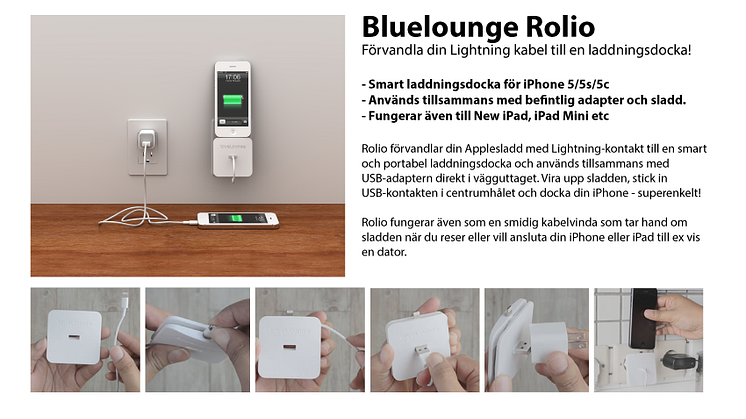 Vendora Nordic lanserar en ny Bluelounge designprodukt: Rolio