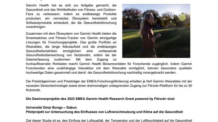 PM_Garmin_DE_Gewinner EMEA Forschungsförderung 