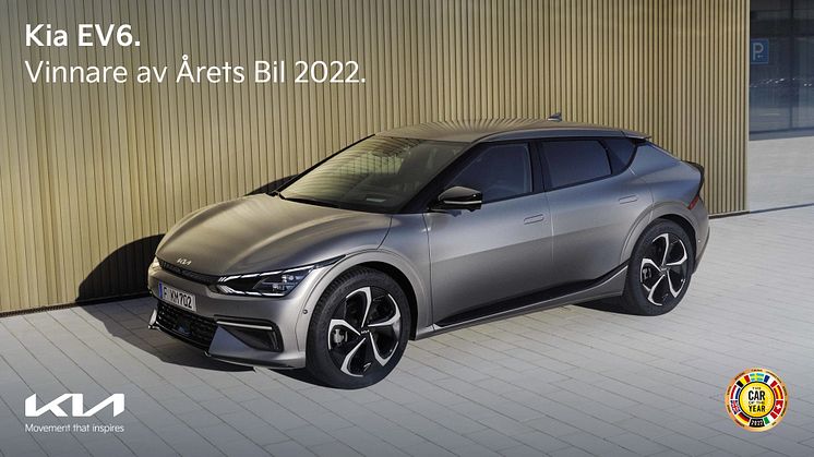 Kia EV6 utsedd till Årets Bil 2022