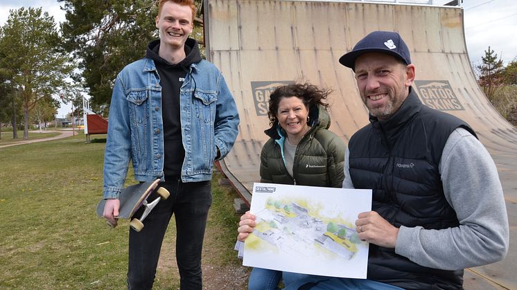Johan Henriks, Wivi Sörlin och Peter Lundquist i föreningen Hela Rättvik Rullar