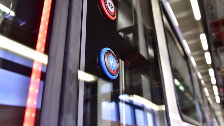 Türampel des neuen B-Wagens (Detailaufnahme)