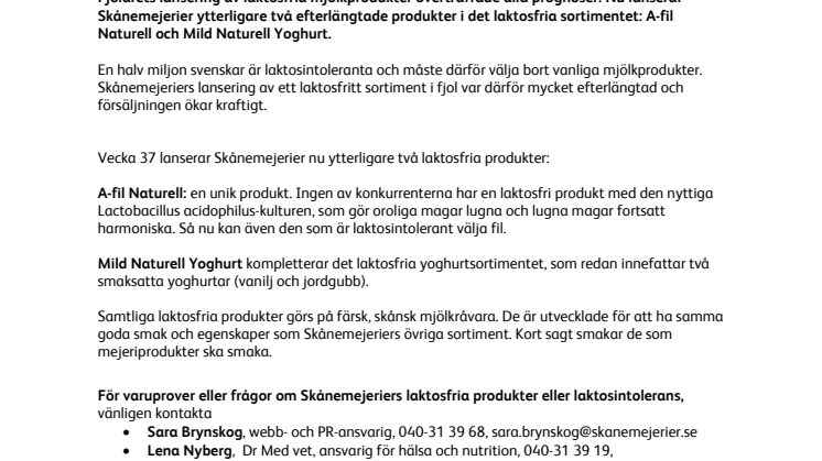Laktosfritt blev succé - Nu växer sortimentet 