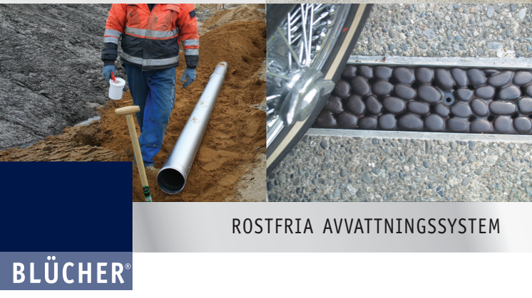 BLÜCHER visar rostfri avvattning och designade markrännor på VA-mässan
