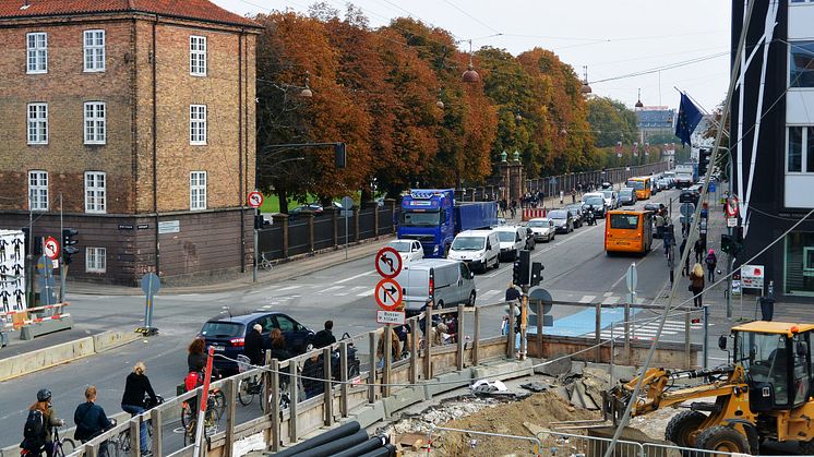 Gothersgade er en stærkt trafikbærende hovedfærdselsåre i Københavns centrum.