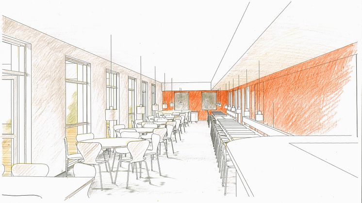 Skiss V-huset, Lunds Tekniska Högskola