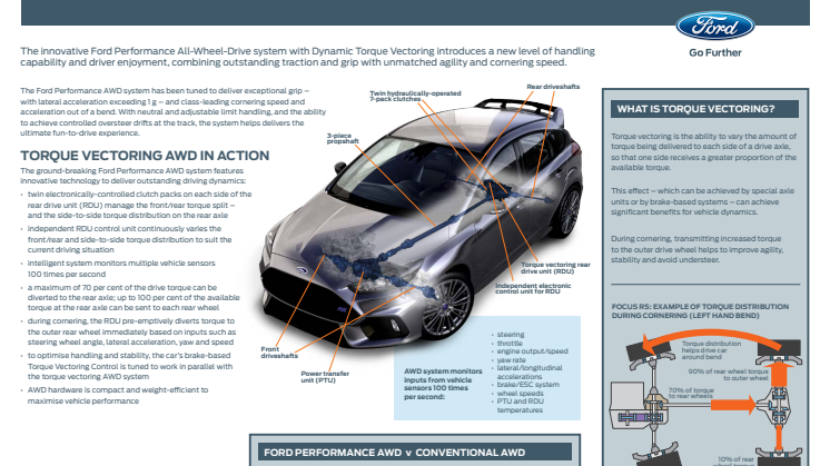 Ford Focus RS - Ford Perfomance All-Wheel-Drive