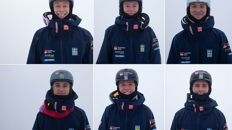 Albin Holmgren, Emil Holmgren, Filip Gravenfors, Robin Olgård, Rasmus Stegfeldt, Ludvig Fjällström