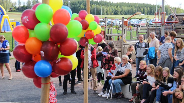Från invigningen av Stora Skedvi förskola och grundskola, 1 september 2018