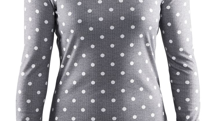 Underställströja för dam i färgen P Polka Silver