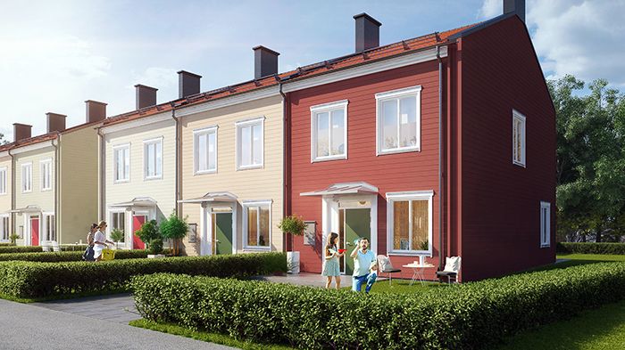 Brf Siktet kommer att bestå av ett tjugotal radhus på 112 kvadratmeter i två plan, belägna precis intill Odlarskogen.