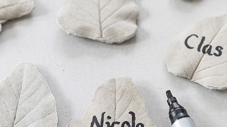 DIY - navneskilt i betong