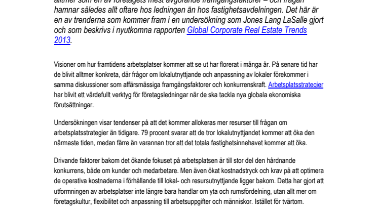 Arbetsplatser står inför stora förändringar