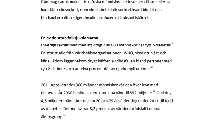 Fakta om diabetes