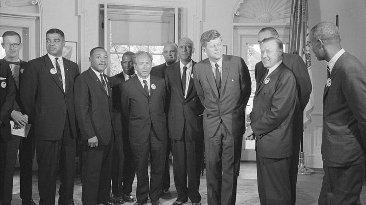President Kennedy möter Martin Luther King