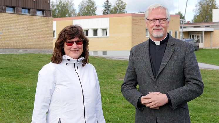 Ulrika Hurdén, skolchef i Kramfors kommun, och Peter Forsberg, kyrkoherde i Kramfors pastorat