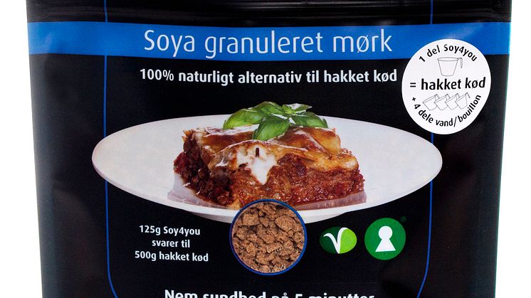 Soy4you Granulert soya mørk 125 g