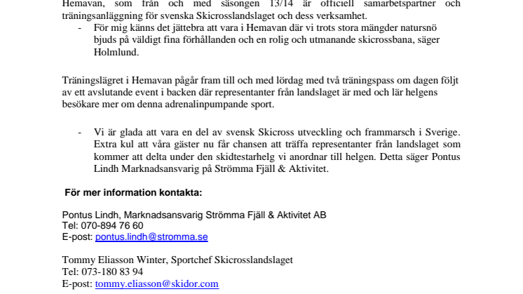 Anna Holmlund slipar på OS-formen i Hemavan